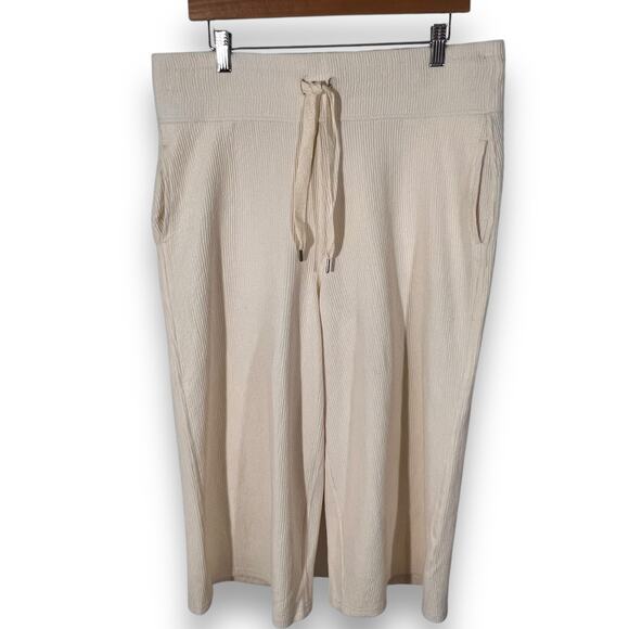 C&C California Ivory Wide Leg Capri Pants High Waist XL - Picture 3 of 10